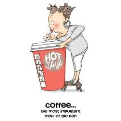 Art Impressions People Cling Rubber Stamp  Cathy Caffeine Set