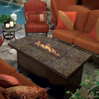 O.W. Lee Casual Fireside Largo 36 x 58 in. Rectangle Fire Pit Table   51 05A 