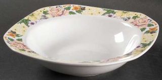 Corning Antique Garden Rim Cereal Bowl, Fine China Dinnerware   Multisided,Multi
