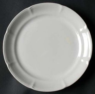 Sonnet Snn2 Salad Plate, Fine China Dinnerware   Embossed,White,Scalloped,No Tri