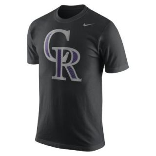 Nike Pattern Logo 1.4 (MLB Rockies) Mens T Shirt   Black