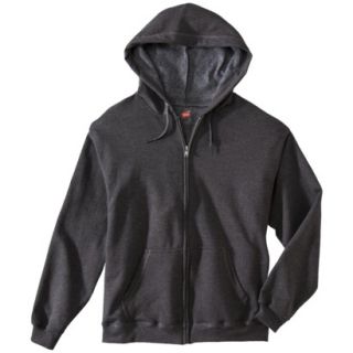 Hanes Premium Mens Fleece Zip Up Hooded Sweatshirt   Slate XXL