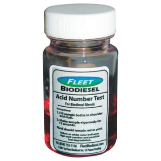 Fleet Biodiesel Fuel Test Kit   Acid Number for B5/B20 Biodiesel Blends, 12