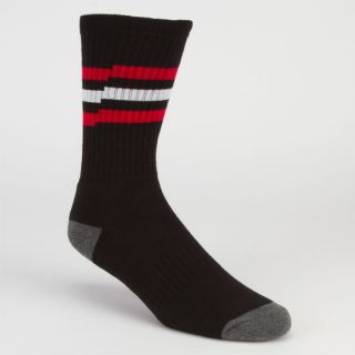 Strypr Mens Crew Socks Black Combo One Size For Men 233440149