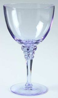 Tiffin Franciscan Twilight Blue (Non Optic) Water Goblet   Stem #17507, Non Opti