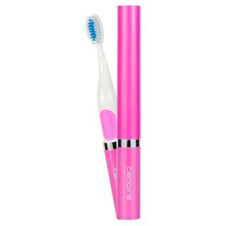 Cenoire Eluo Ultra Pink Sonic Toothbrush (6.38 inches long x 0.7 inches diameter Weight .90 oz Texture Smooth Color options Pink Materials Plastic, nylon Model CLLV13  )