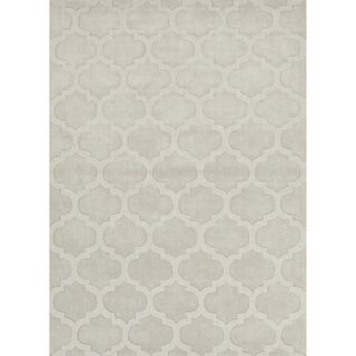 Hand woven Solids Solid Pattern Grey Rug (2 X 3)
