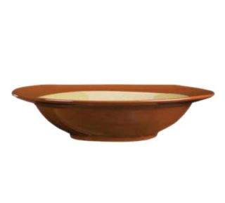 Syracuse China 30.5 oz Round Pasta Bowl, Terracotta Clay, 2 Tone, Pine