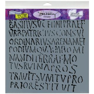 Crafters Workshop Templates 12x12 roman Letters