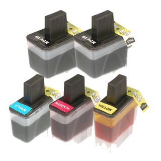 Brother Lc41 Compatible Black/color Ink Cartridge (pack Of 5) (Black/ colorMaximum yield 500/400 pages with 5 percent coverageNon refillableModel LC41Quantity Pack of 5 (2 Black, 1 Cyan, 1 Yellow, 1 Magenta)We cannot accept returns on this product. )