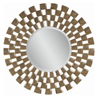 Bassett Mirror Company Inc Silver Leaf Finish Decorative Starburst Mirror   48