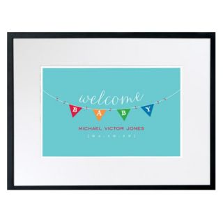 Checkerboard Ltd Baby Bunting Personalized Framed Wall Decor   24W x 18H in.  