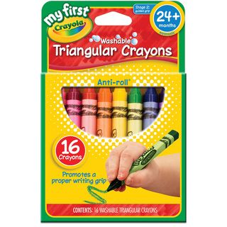 My First Crayola Washable Triangular Crayons 16/pkg