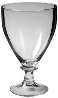 Corcoran Lisa Water Goblet   Plain, Wafer In Stem Clear