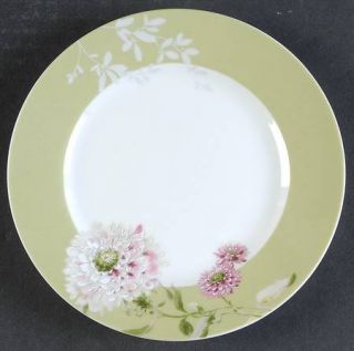 Mikasa Silk Floral Pink Appetizer Plate, Fine China Dinnerware   Pink & Green Fl