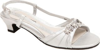 Womens Annie Lila   Silver Smooth Ornamented Shoes