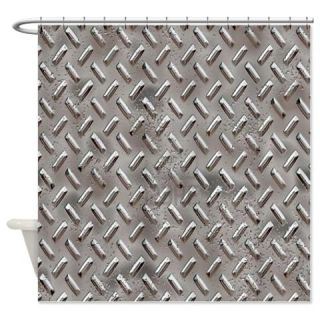  Diamond Plated Chrome Shower Curtain  Use code FREECART at Checkout