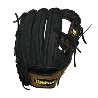 Wilson Pro Soft Yak 11.5 Game Leather Glove Lht (Brown/BlackDimensions 11 x 7 x 4.75Weight 1.9 lbs 11.5H WebLow profile heel for less rebound on bad hops while making the glove easier to close2x Palm Construction to reinforce the pocketPro Stock Pattern