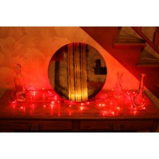 45ct Pre Lit Red LED Braided Garland