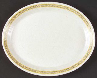 Franciscan Hacienda Gold (Usa) 11 Oval Serving Platter, Fine China Dinnerware  