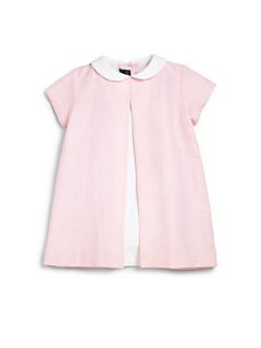 Oscar de la Renta Infants Linen Dress & Bloomers Set   Petal Pink