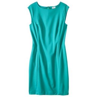 Merona Womens Ponte Sheath Dress   Coastal Green   XL