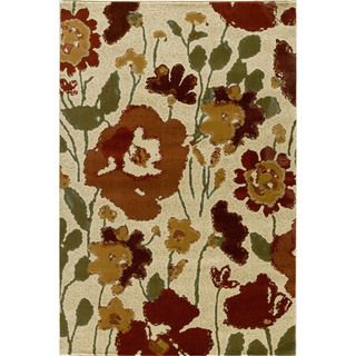 Transitional Encore Sienna Spring Meadow Area Rug (5 X 77)