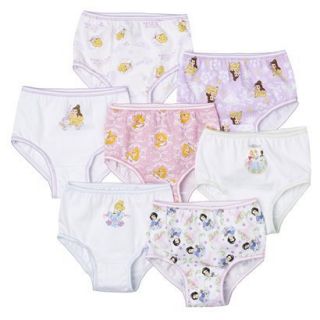 7 Pack Underwear , Little Girls Disney Princess 2T 3T