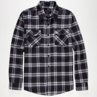 Arches Mens Flannel Shirt Black In Sizes Xx Large, X Large, Large, M