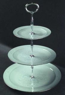 Noritake Engagement (Blue Background) 3 Tiered Serving Tray (DP, SP, BB), Fine C
