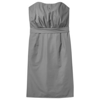TEVOLIO Womens Plus Size Taffeta Strapless Dress   Cement   18W