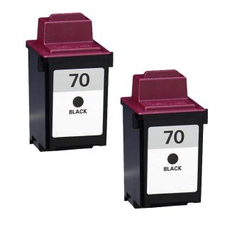 Lexmark 70 Black Compatible Ink Cartridges (pack Of 2) (BlackPrint yield 600 pages at 5 percent coverageNon refillableModel NL 2x Lex #70 BlackWarning California residents only, please note per Proposition 65, this product may contain one or more chemi