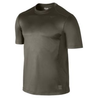 Nike Pro Combat Hypercool Fitted Mens Shirt   Cargo Khaki