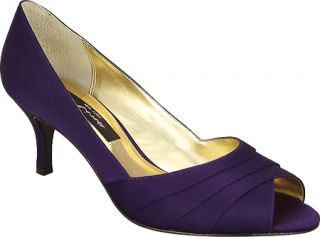 Womens Nina Criana   Grape Luster Satin Mid Heel Shoes