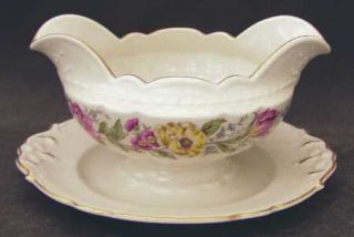 Embassy (American) Lord Mayfair Gravy Boat with Attached Underplate, Fine China