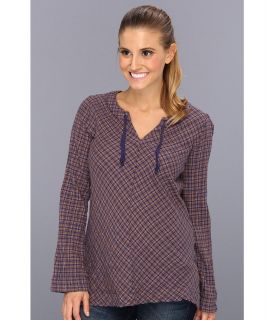 Royal Robbins Wasatch Plaid L/S Pullover Womens Long Sleeve Pullover (Purple)