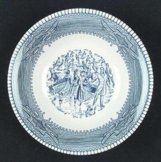 Royal (USA) Ryl62 Coupe Soup Bowl, Fine China Dinnerware   Blue Lines & Hinges,B