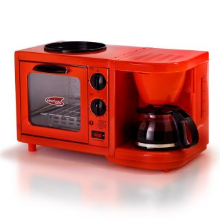 Maxi Matic USA EBK 200R Americana Collection 3 in 1 Breakfast Center   Red