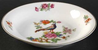 Epiag 6509 Coupe Soup Bowl, Fine China Dinnerware   Bird In Center, Floral Borde