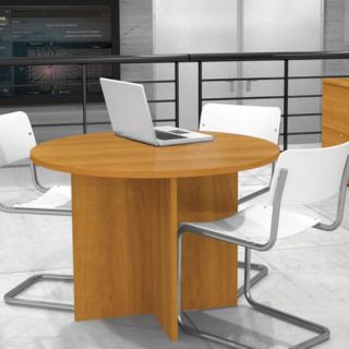 Bestar 42 in. Round Meeting Table   Cappuccino Cherry Multicolor   65770 68