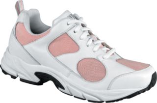 Womens Drew Flash   White Leather/Pink Mesh Aerobic Shoes
