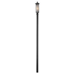 Z lite Traditional Outdoor Post Light (AluminumFixture finish BlackShade Matte opal glassNumber of lights one (1)Requires one (1) 100 watt medium base bulb (not included)Dimensions 116 inches high x 8.13 inches wideThis fixture does need to be hard wi