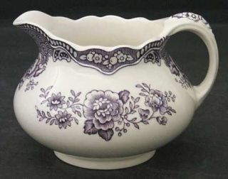 Crown Ducal Bristol Mulberry Creamer, Fine China Dinnerware   Mulberry Flowers &