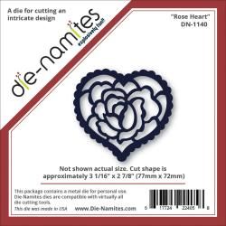 Die namites Die  Rose Heart, 3.062 X2.875