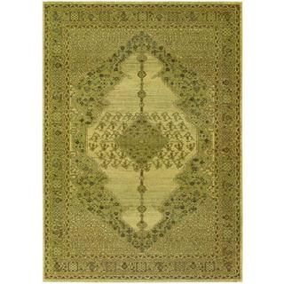 Diamond Sarouk Antique Cream New Zealand Wool Area Rug (46 X 66) (Antique CreamSecondary Colors Dark Blue, Mocha and RustPattern FloralTip We recommend the use of a non skid pad to keep the rug in place on smooth surfaces.All rug sizes are approximate.
