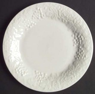 Gibson Designs Four Seasons Salad Plate, Fine China Dinnerware   All White,Embos