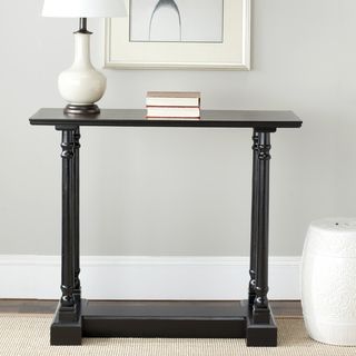 Safavieh Cape Cod Black Console Table (BlackMaterials Pine WoodFinish BlackDimensions 31.9 inches high x 37.8 inches wide x 15.7 inches deepAssembly required )