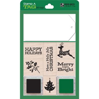Hero Arts Stamp And Tag Boxed Set green