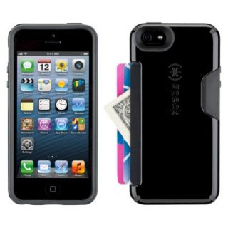 Speck CandyShell Card Cell Phone Case for iPhone 5/5s   Black/Grey (SPK A2642)