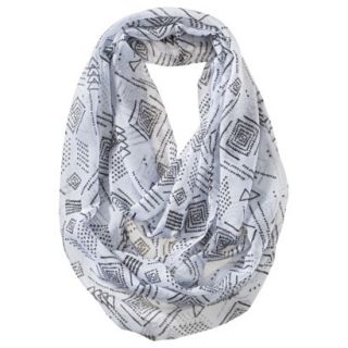 Mossimo Supply Co. Geometric Infinity Scarf   White